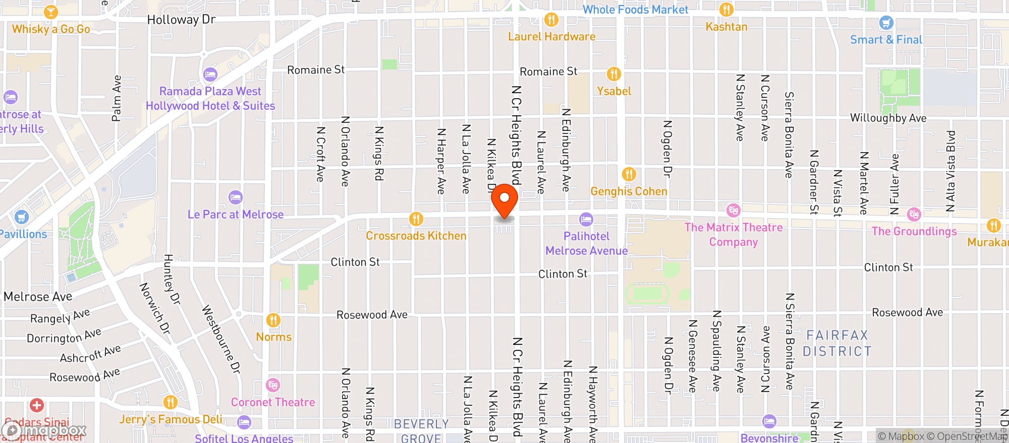 Map showing Mauro Cafe