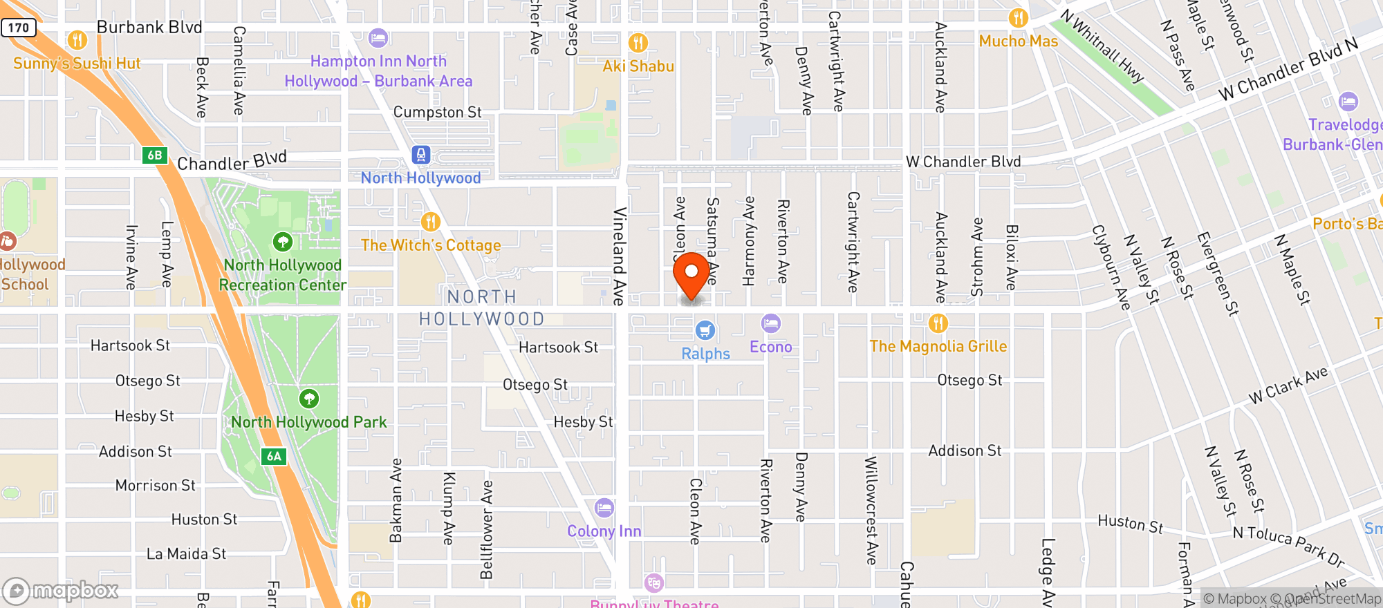 Map showing Ralphs