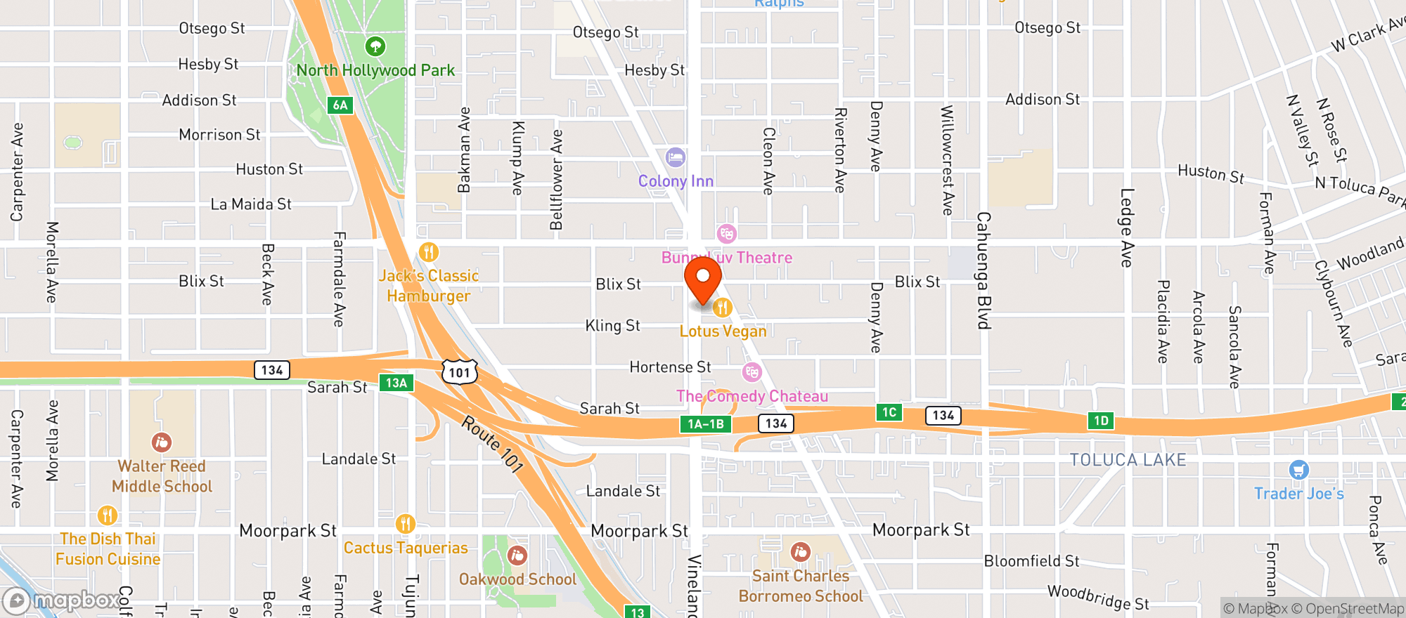 Map showing MMD NoHo