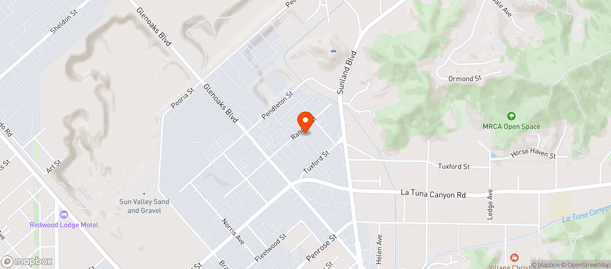 Map showing Sun Valley Caregivers