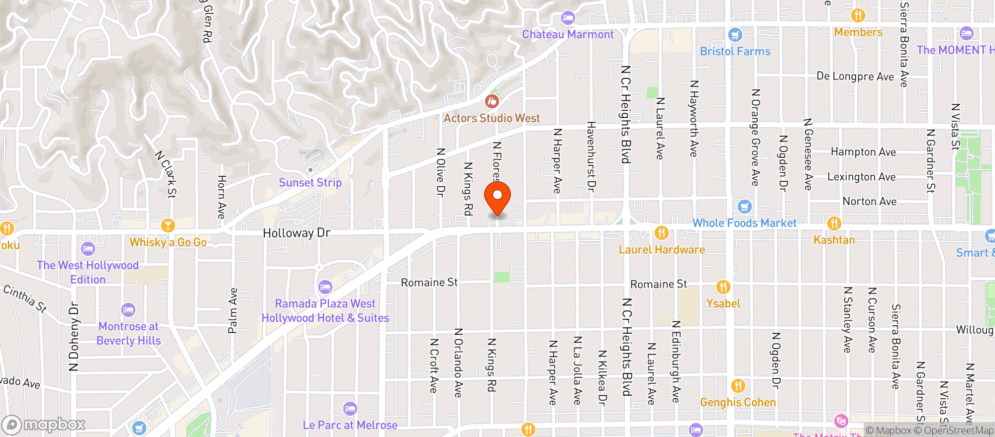Map showing Marix Tex Mex