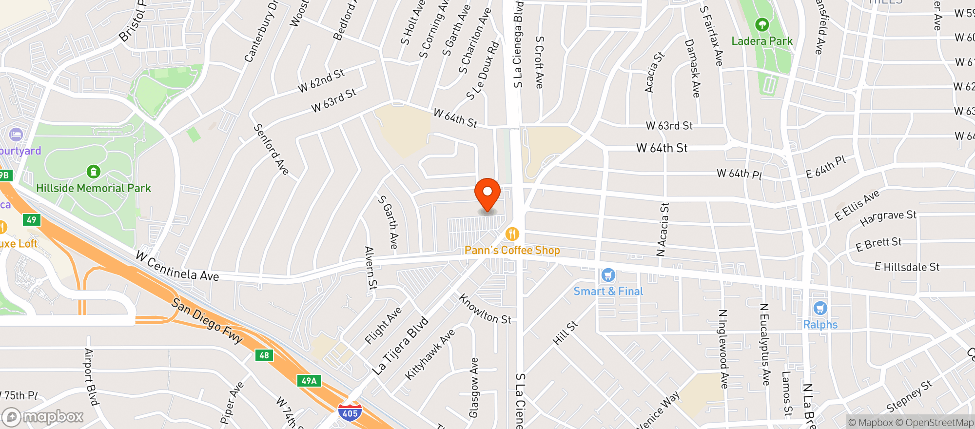 Map showing Ralphs
