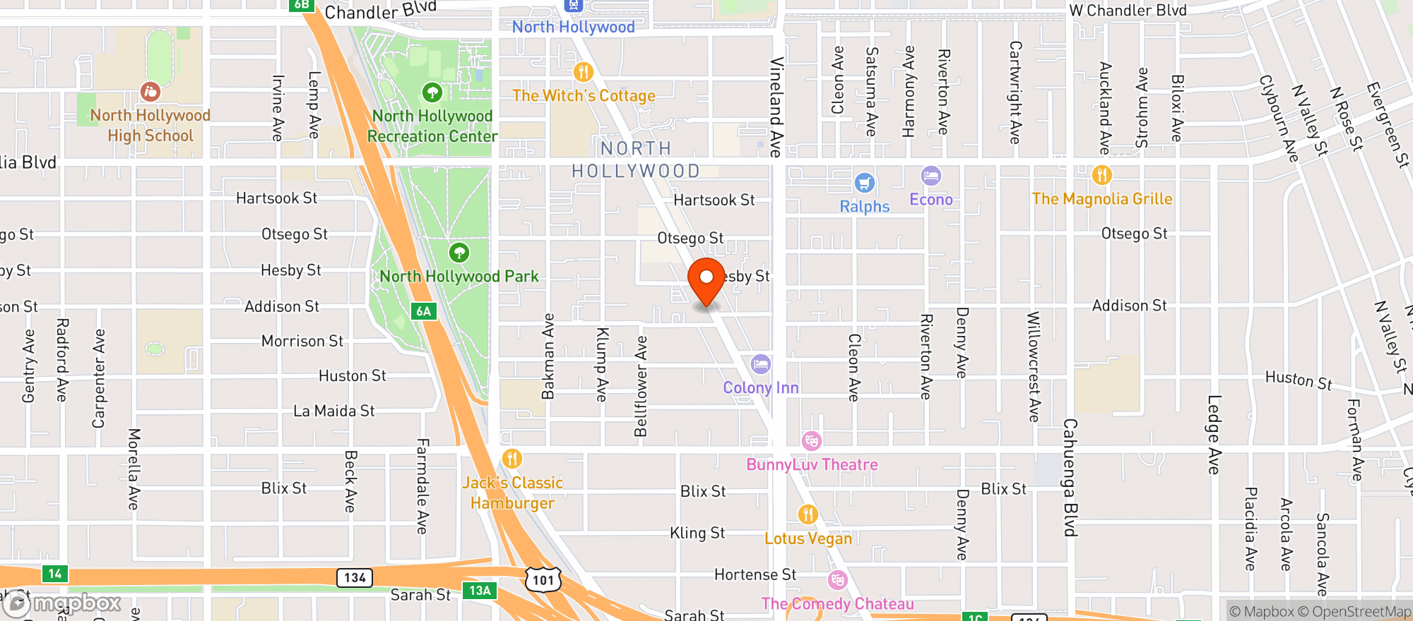 Map showing Hop Merchants Bottle Shop and Taproom