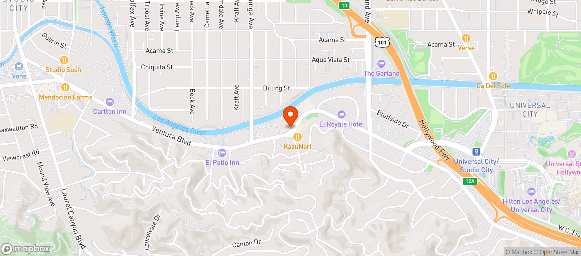 Map showing Sprouts Farmers Market - Studio City (477)
