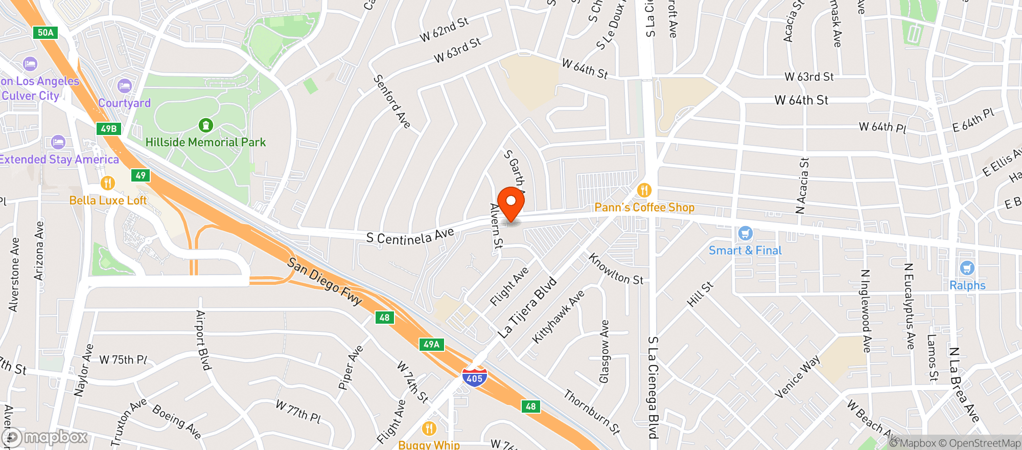 Map showing S.w.e.d (a Snoop Dogg Store)