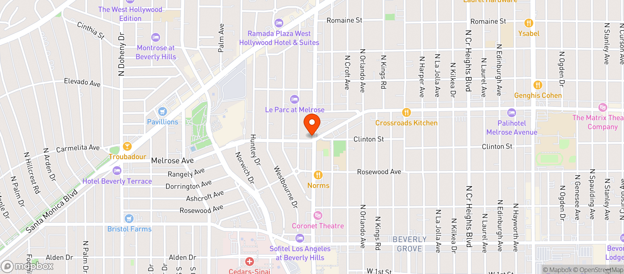 Map showing Ep Restaurant