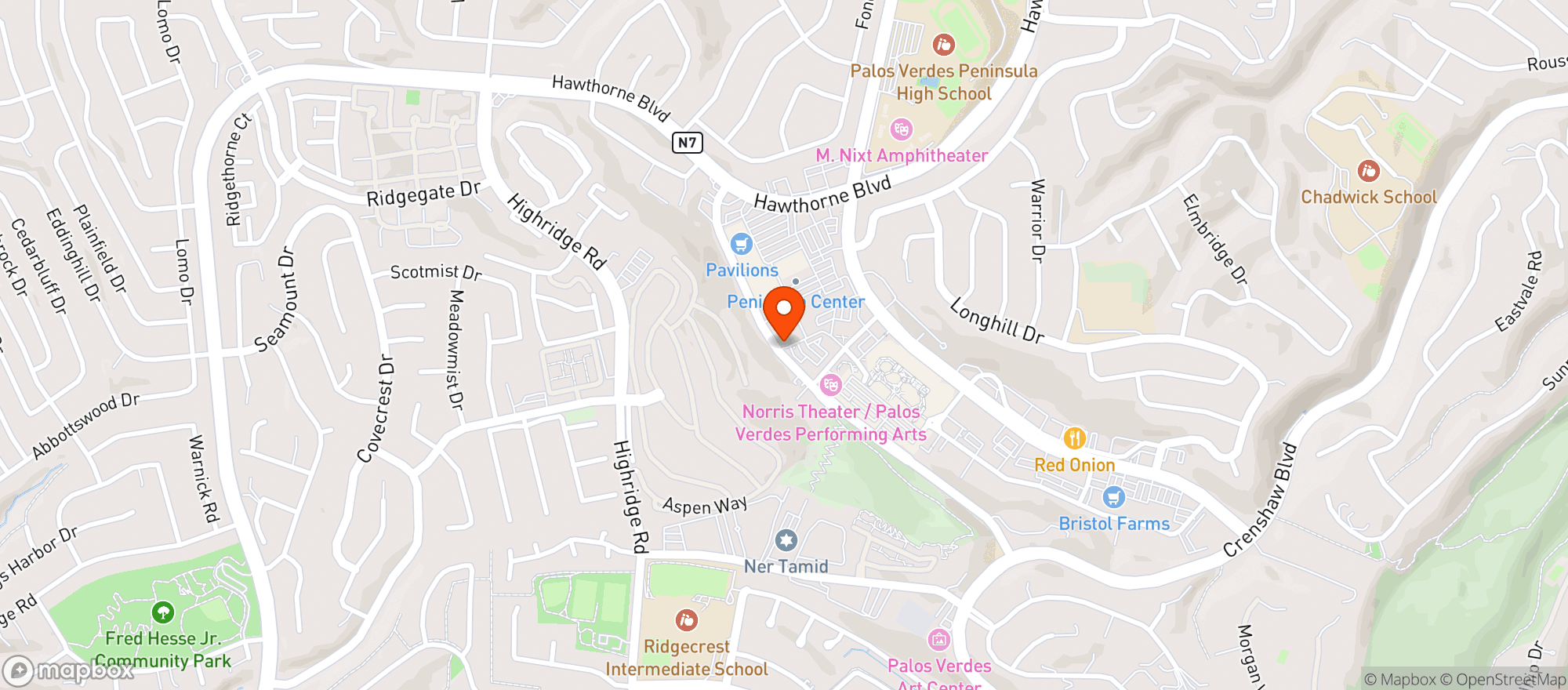 Map showing Target