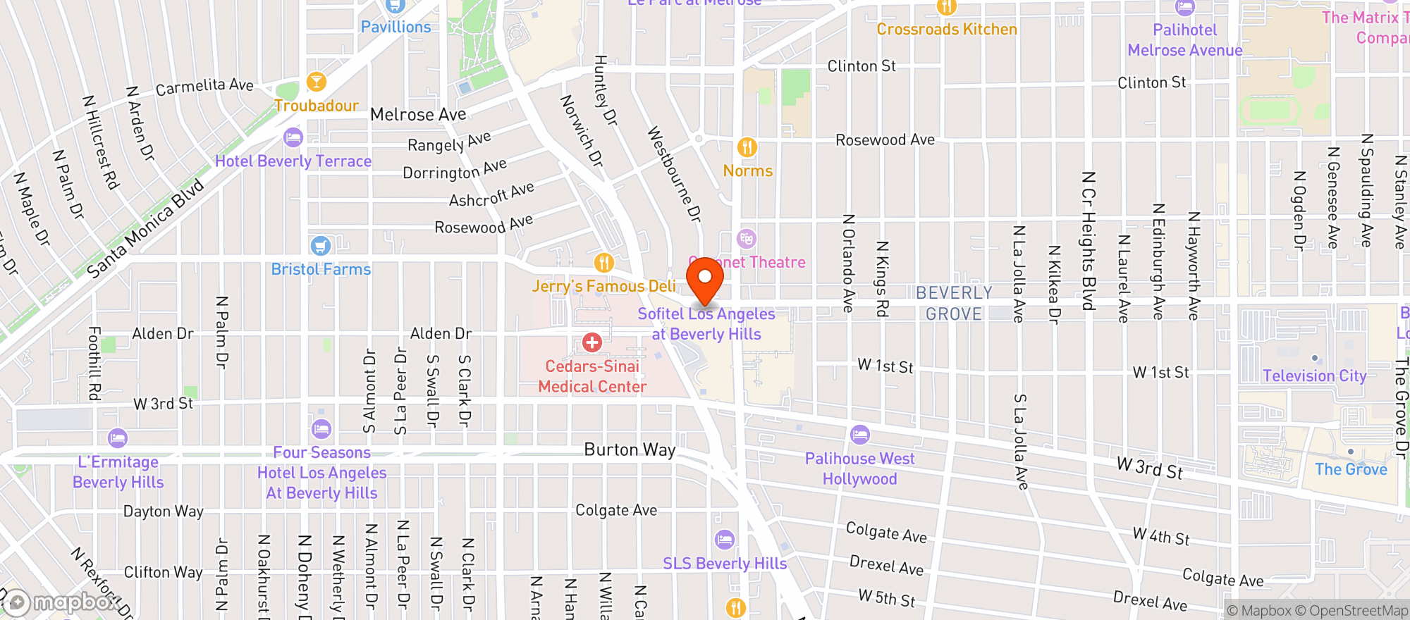 Map showing Gnc