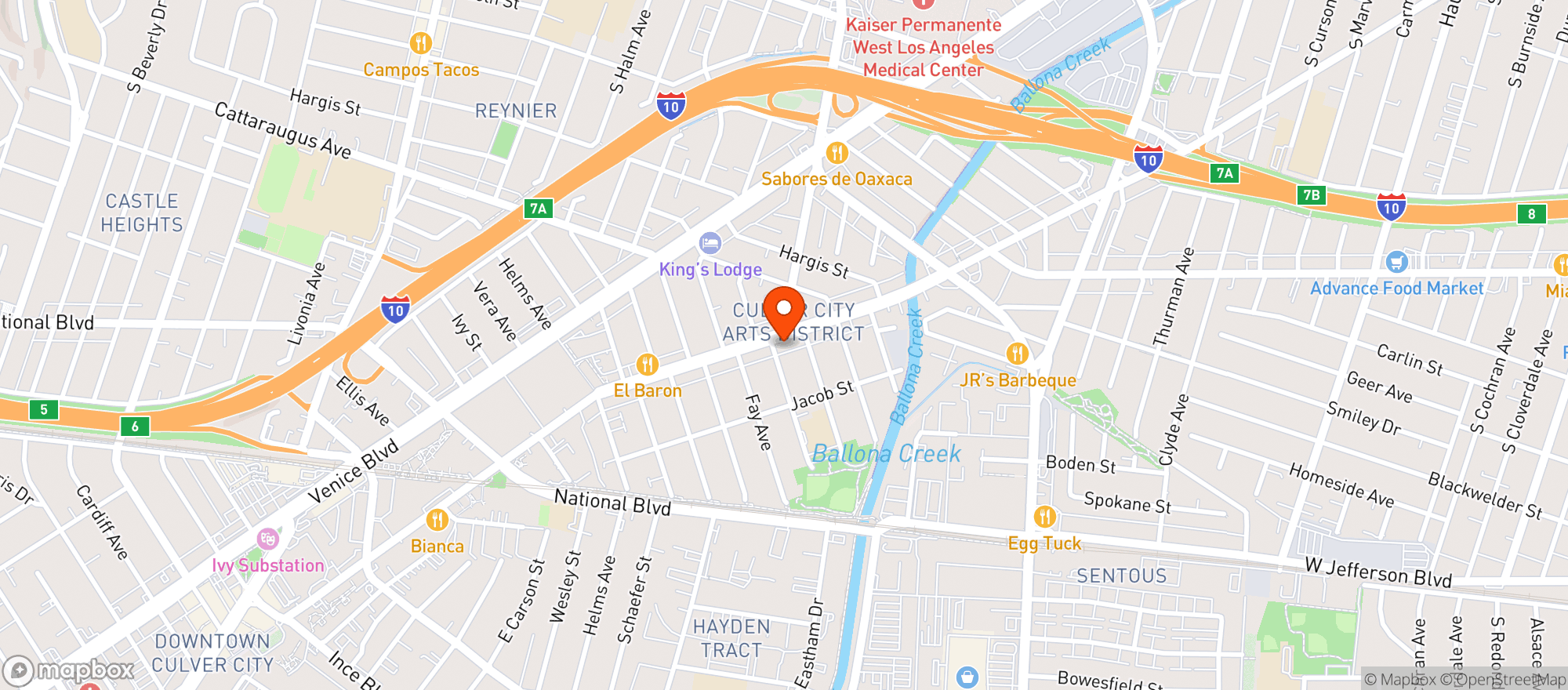 Map showing Bar & Garden