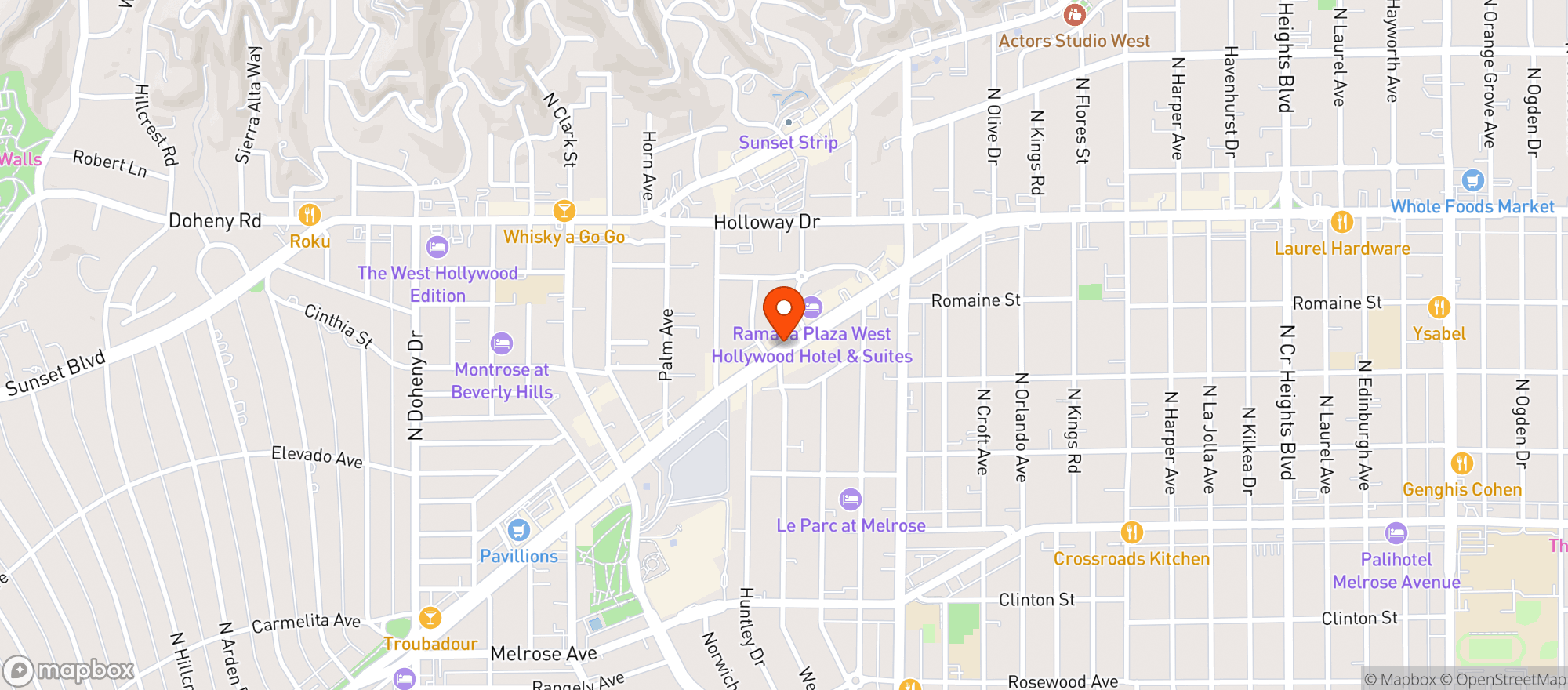 Map showing Trader Joes