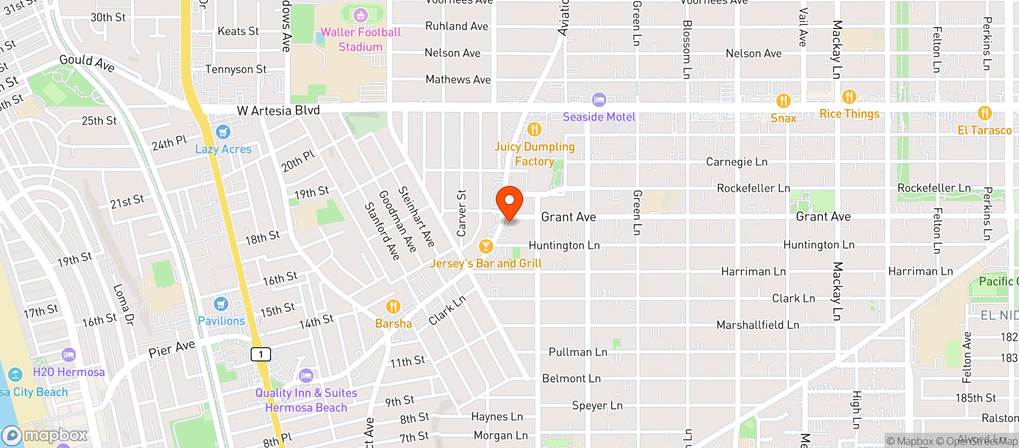 Map showing NUMBER ONE LIQUOR MART