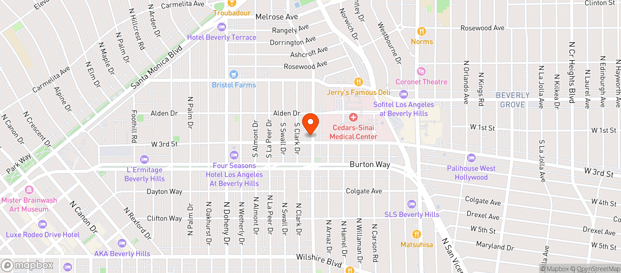 Map showing Sushi Nakazawa