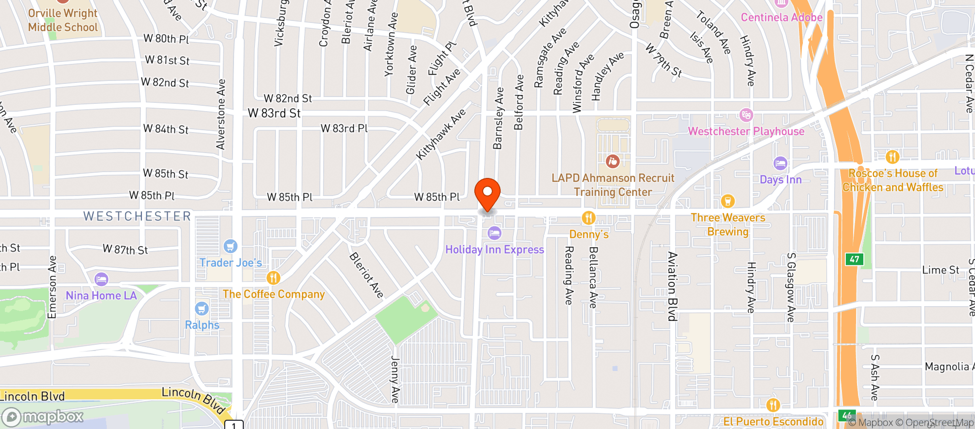 Map showing 7 Eleven