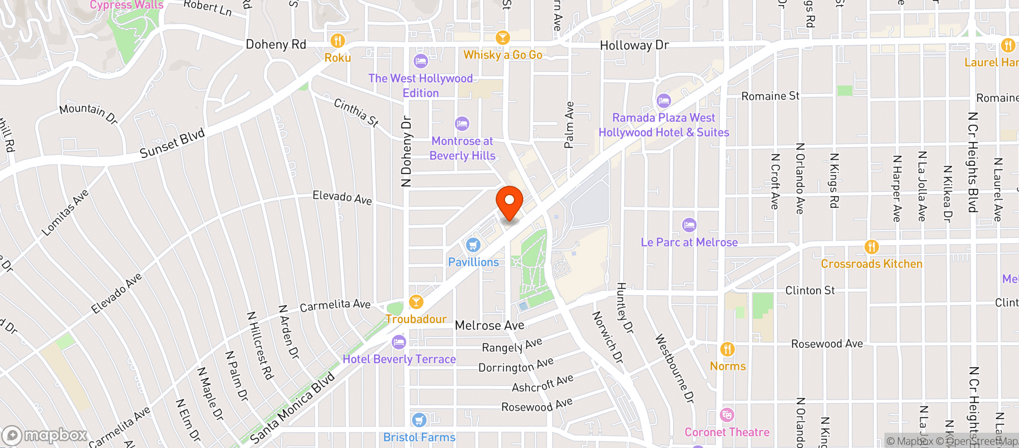 Map showing 33 Taps