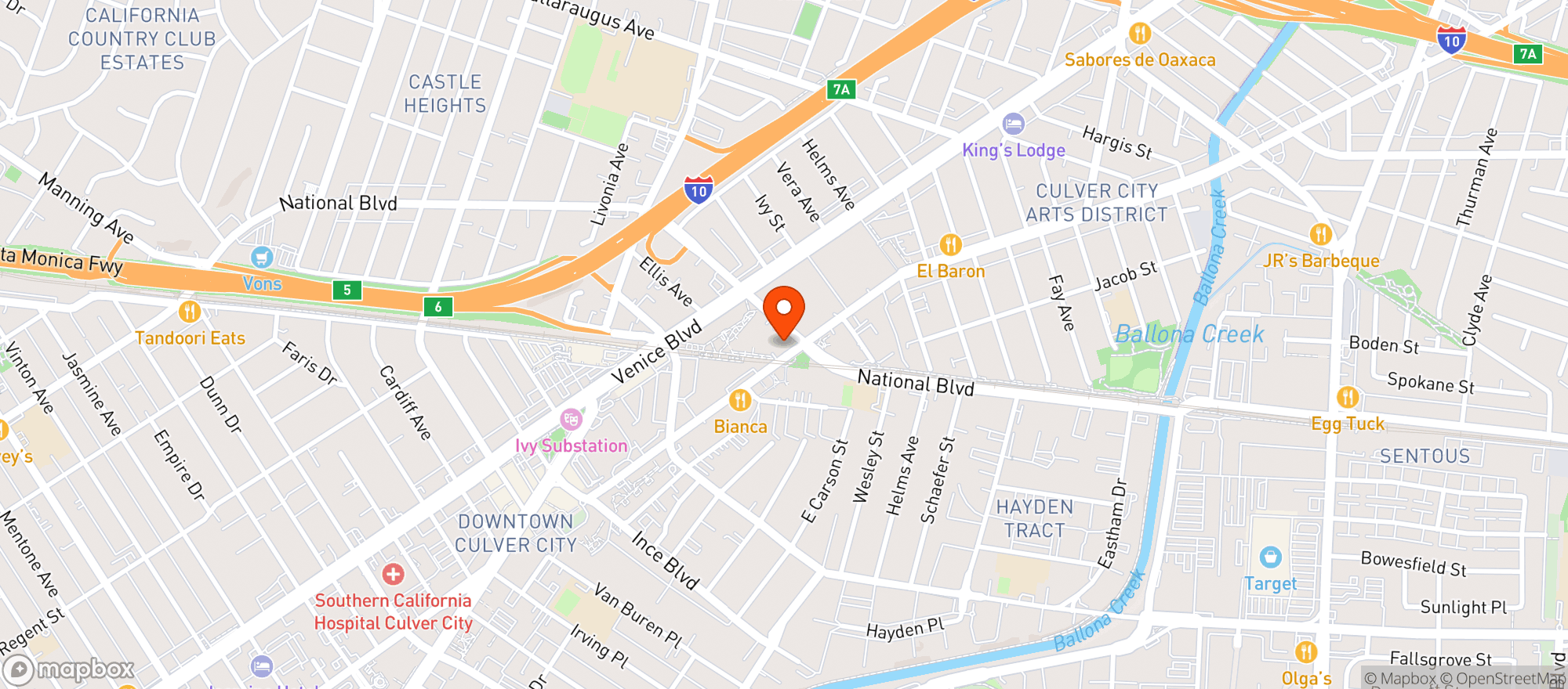 Map showing Canopy Club