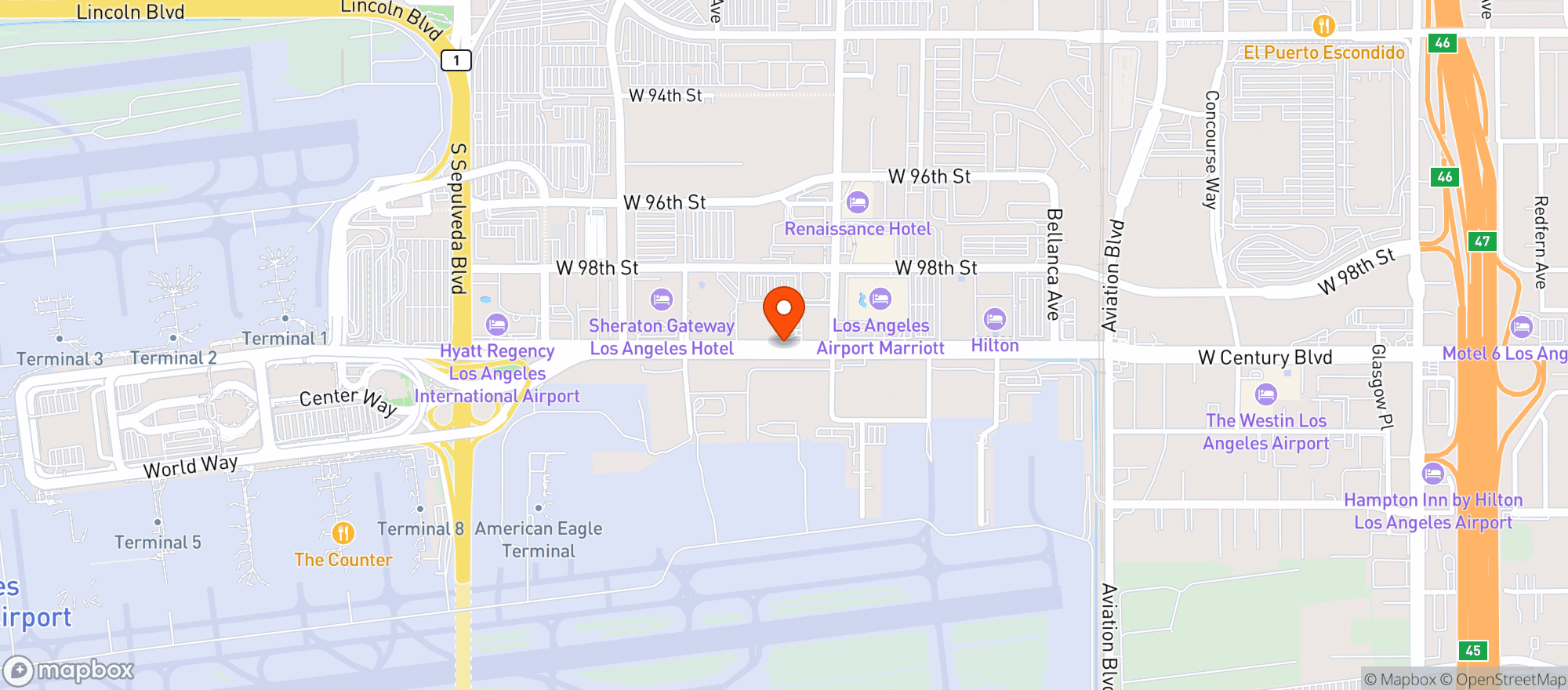 Map showing Antonios Artisan Pizza