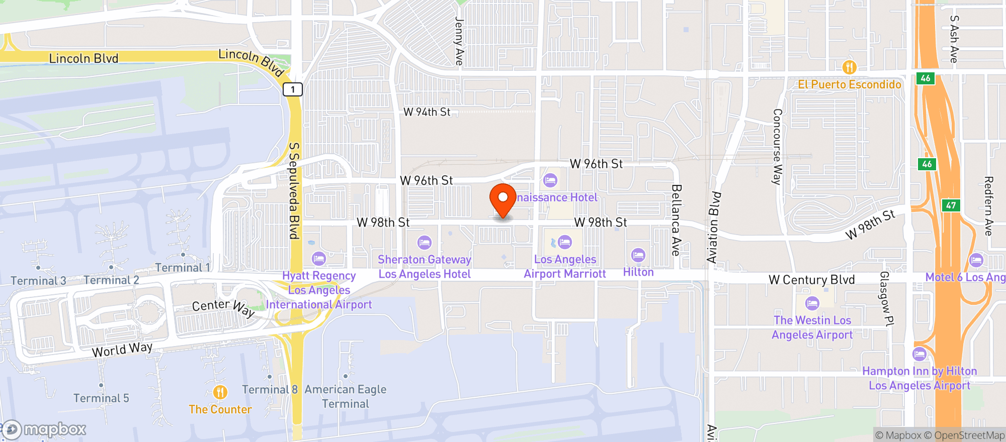 Map showing Mr Purdys