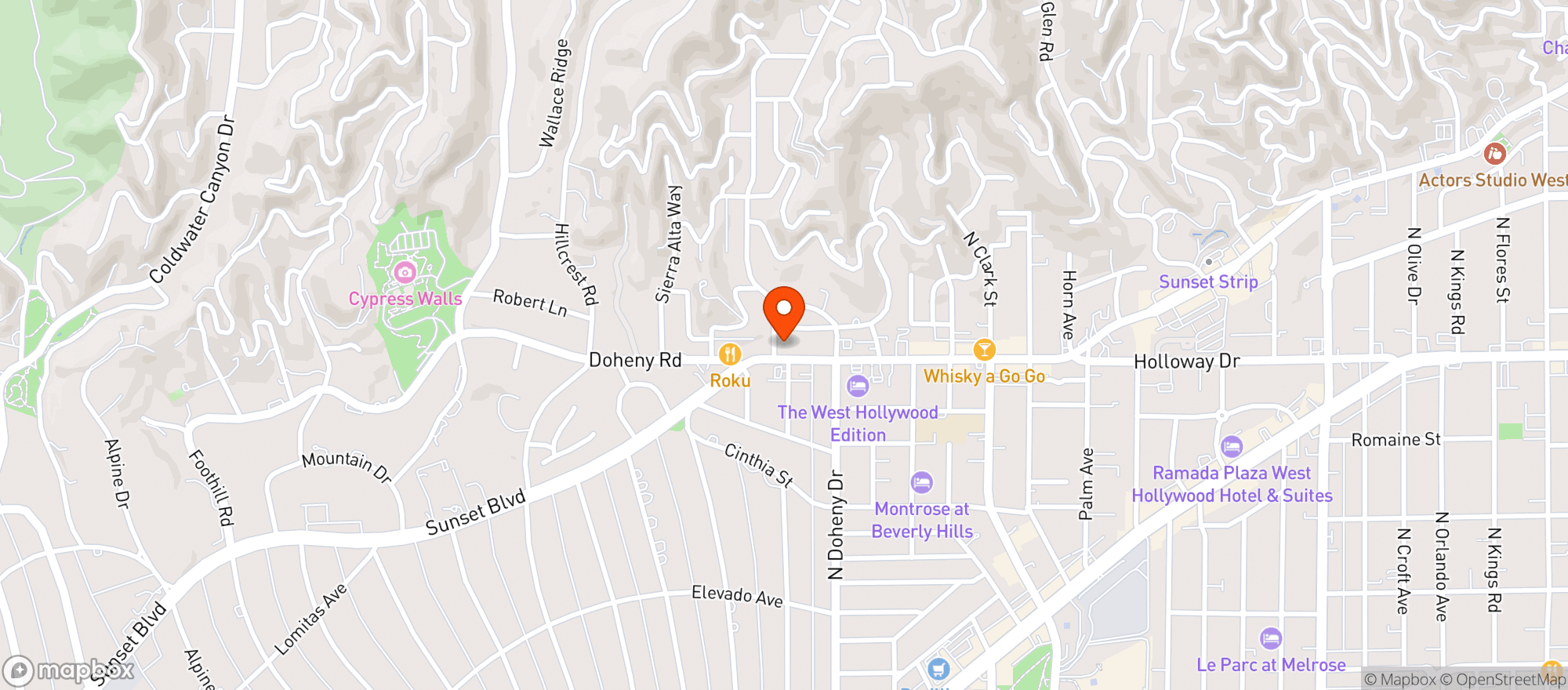 Map showing Bar Next Door