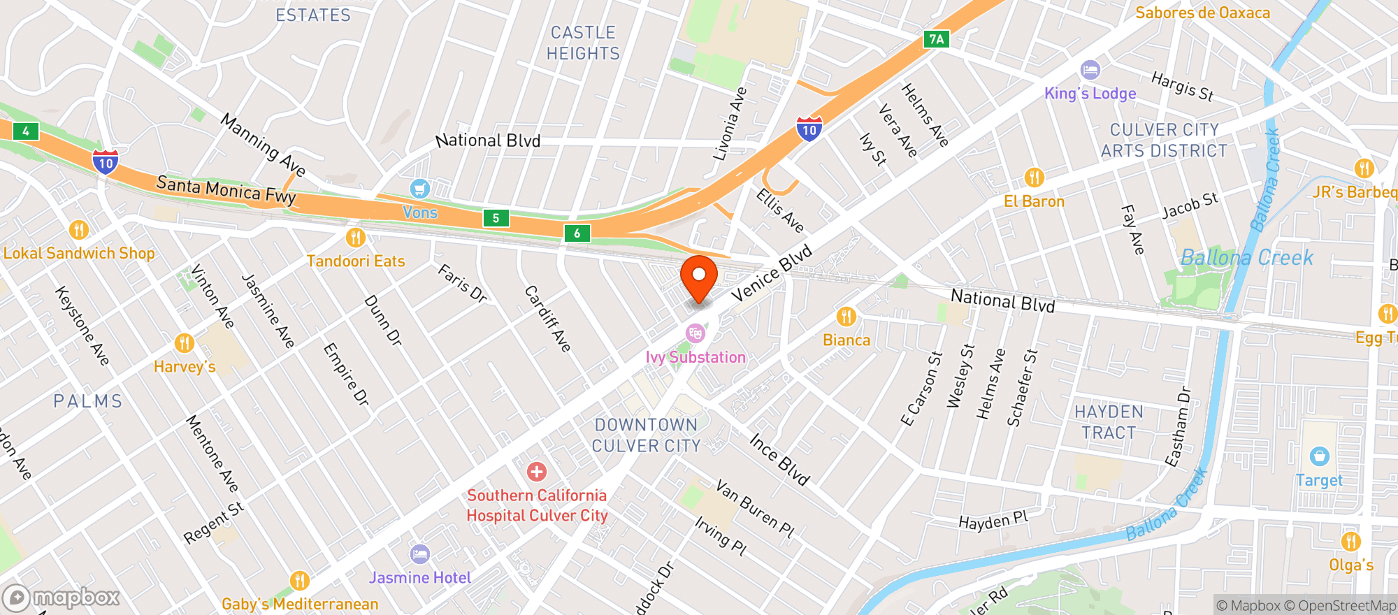 Map showing Sprouts Farmers Market