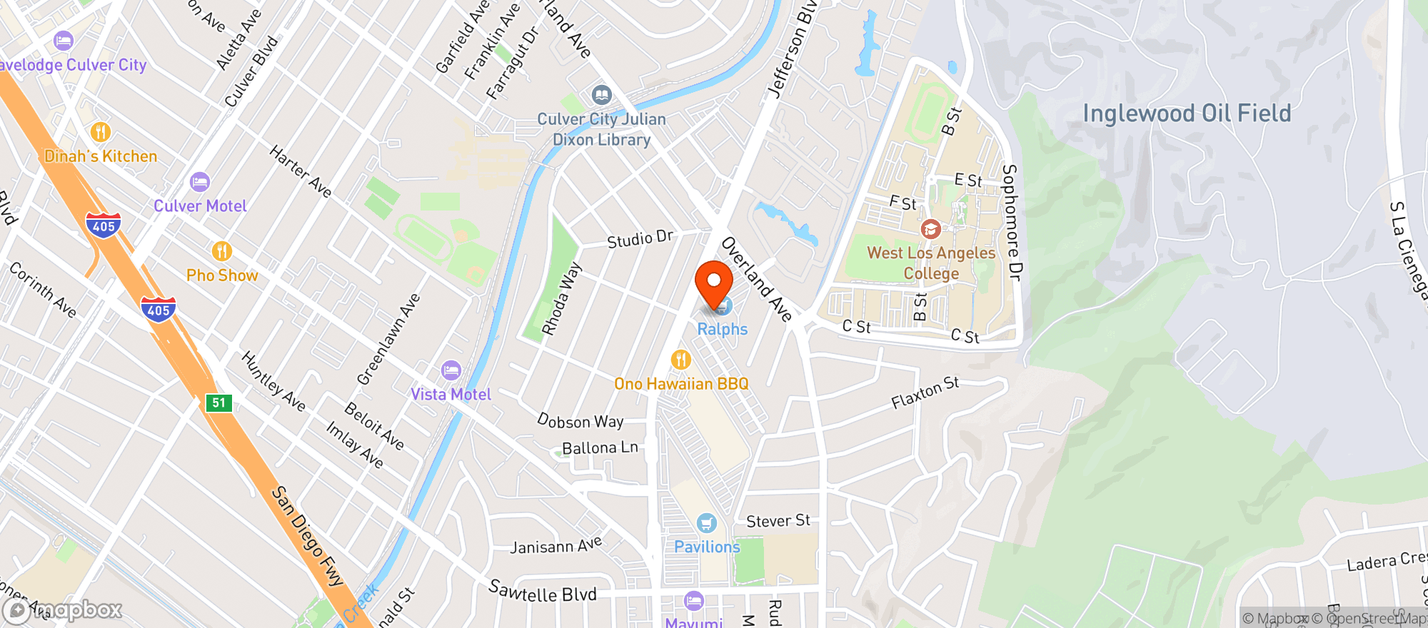 Map showing Ralphs