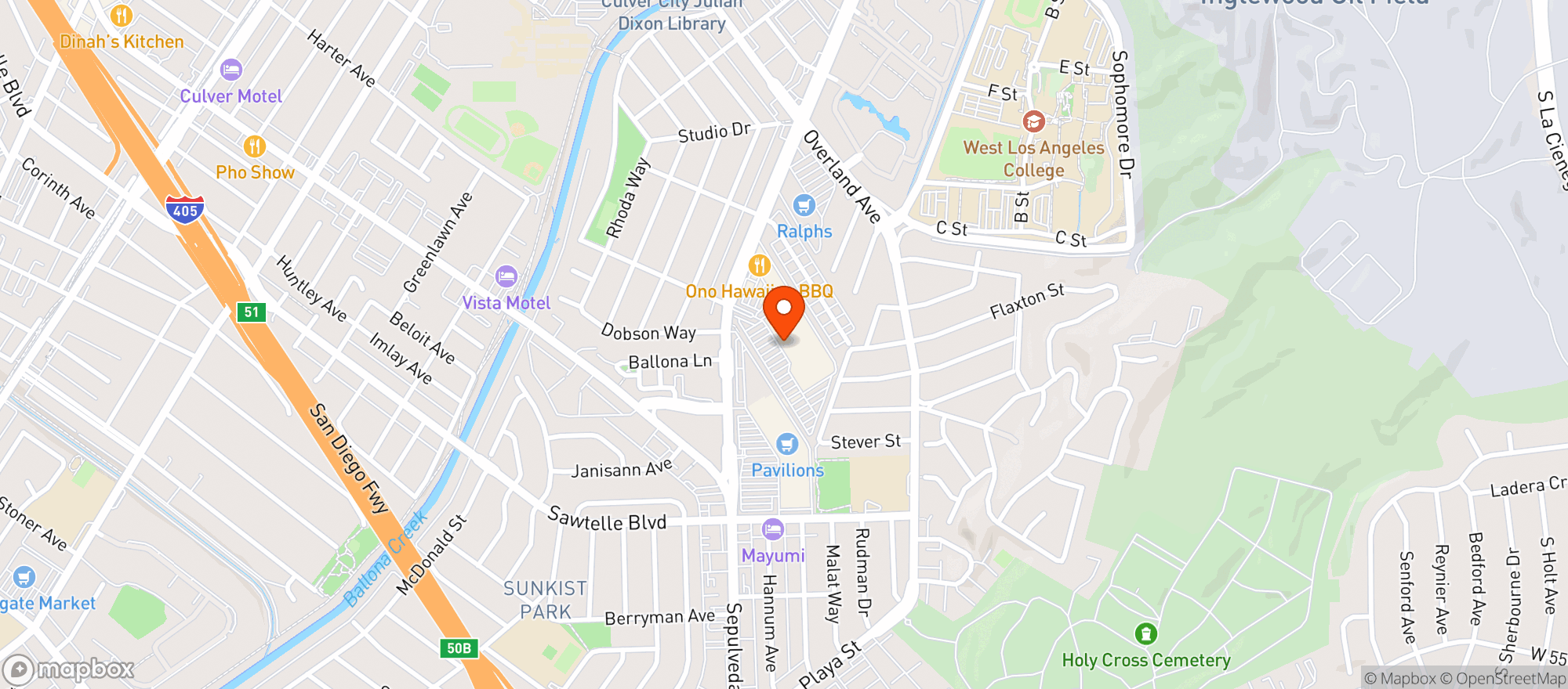 Map showing Target