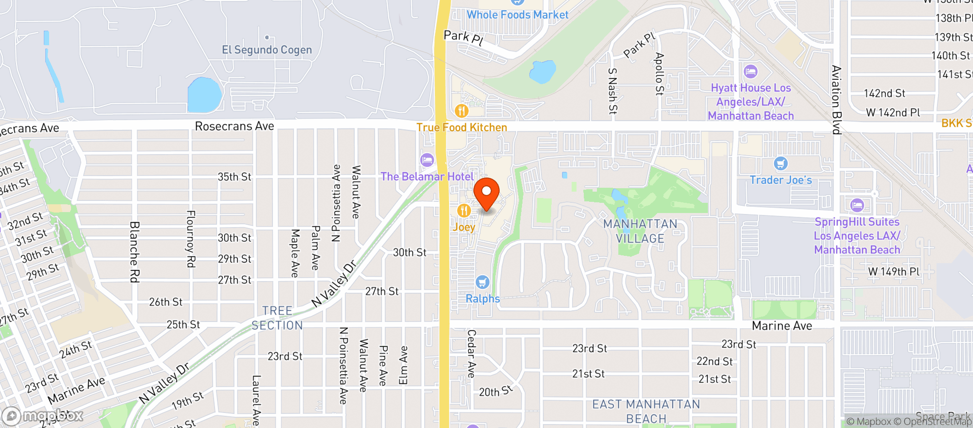 Map showing Williams Sonoma