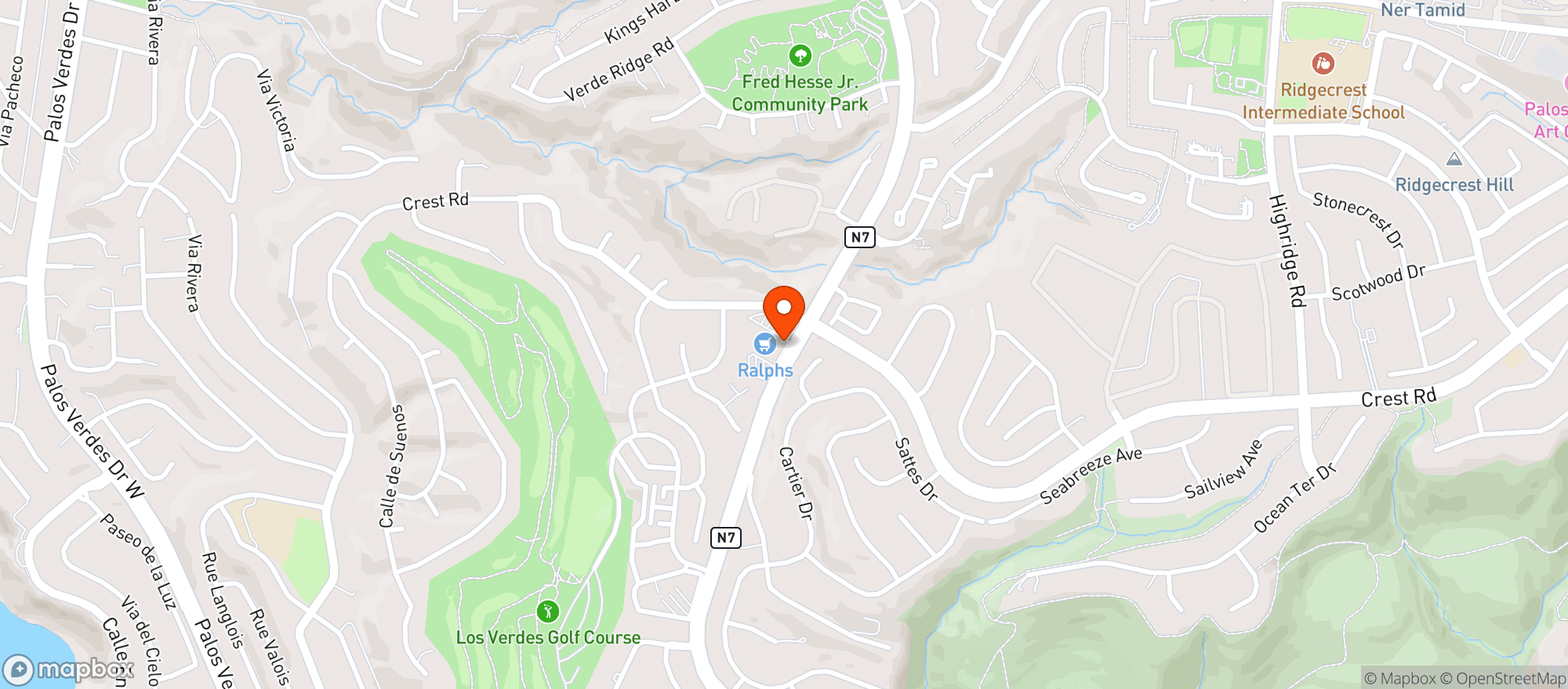 Map showing Ralphs
