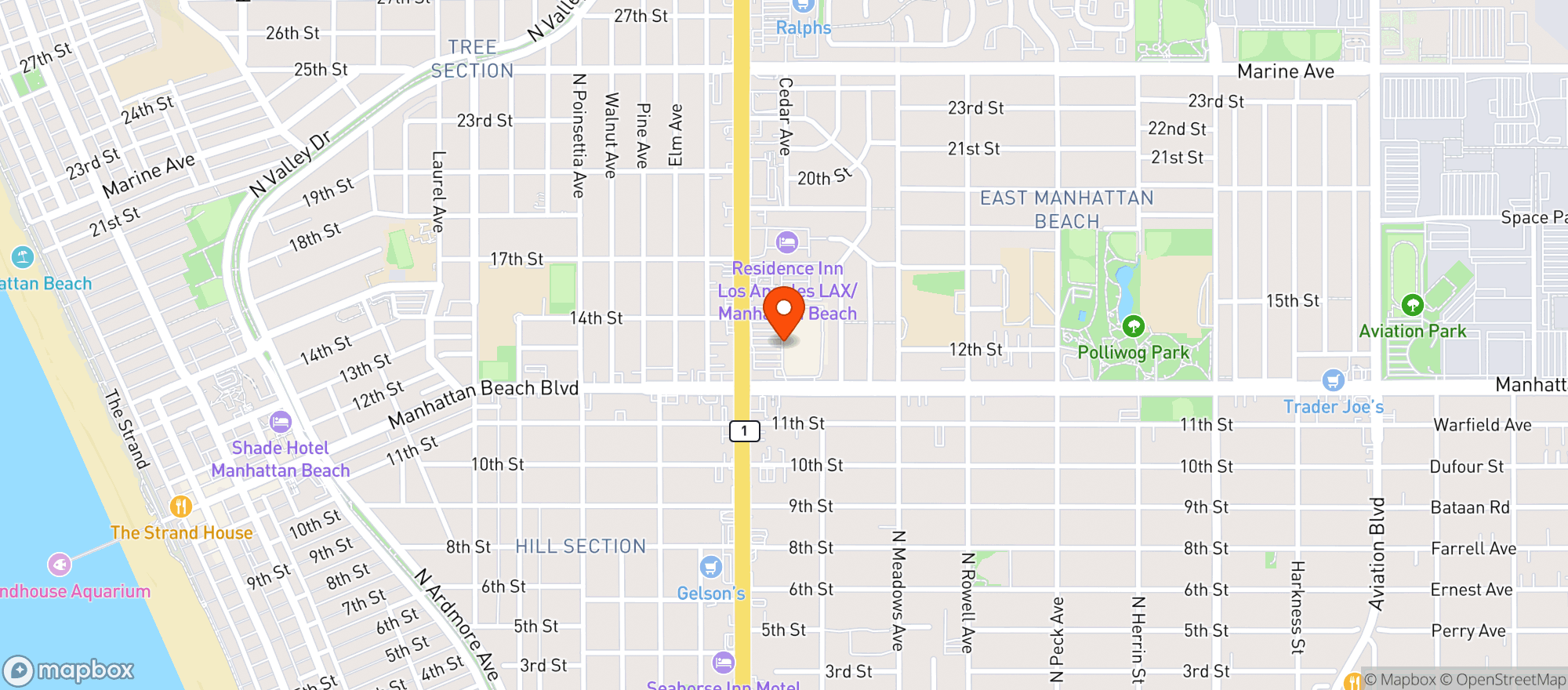 Map showing Target Store