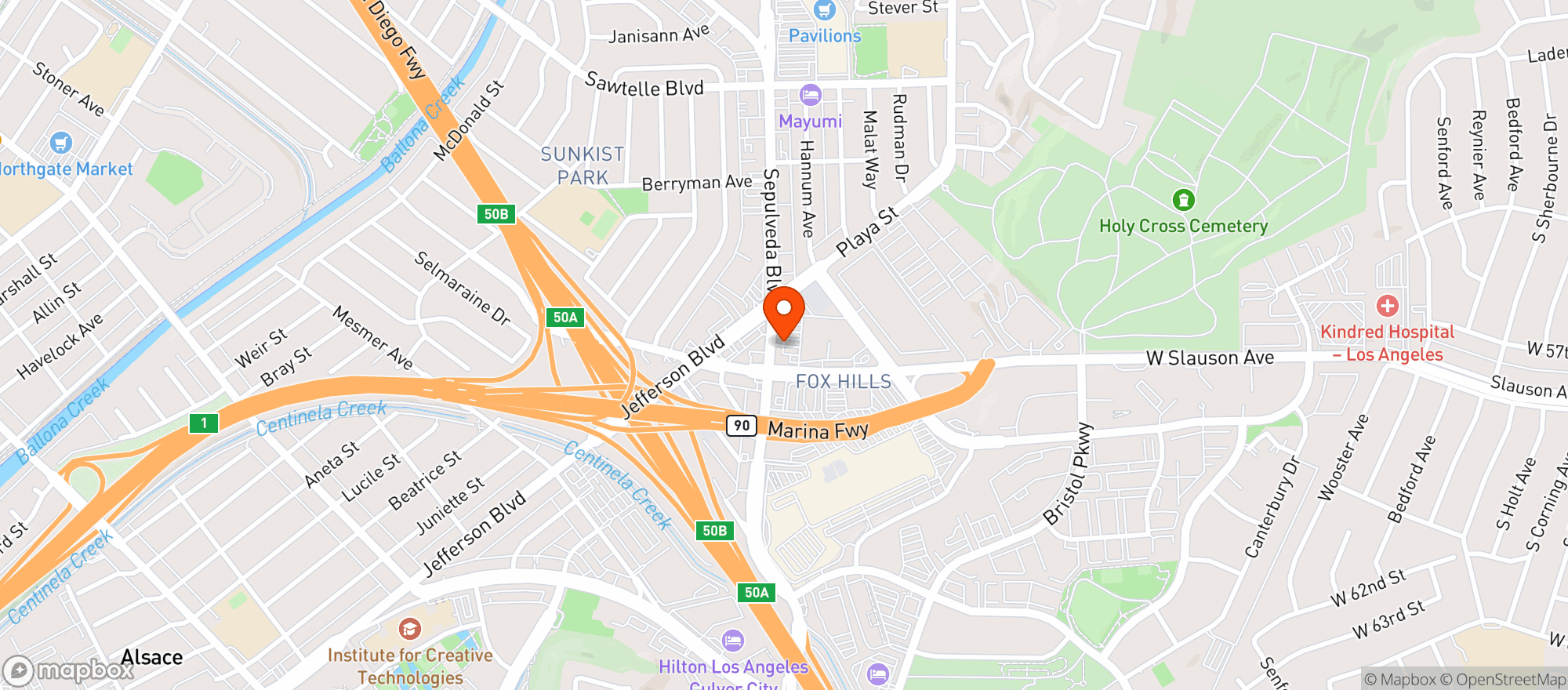 Map showing Sprouts Farmers Market