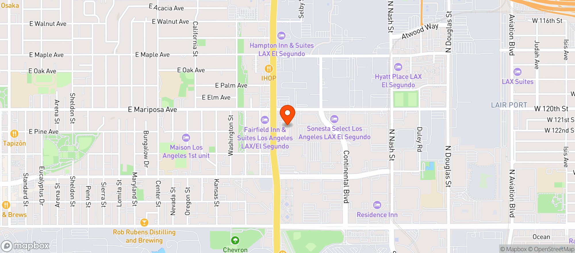 Map showing Ralphs