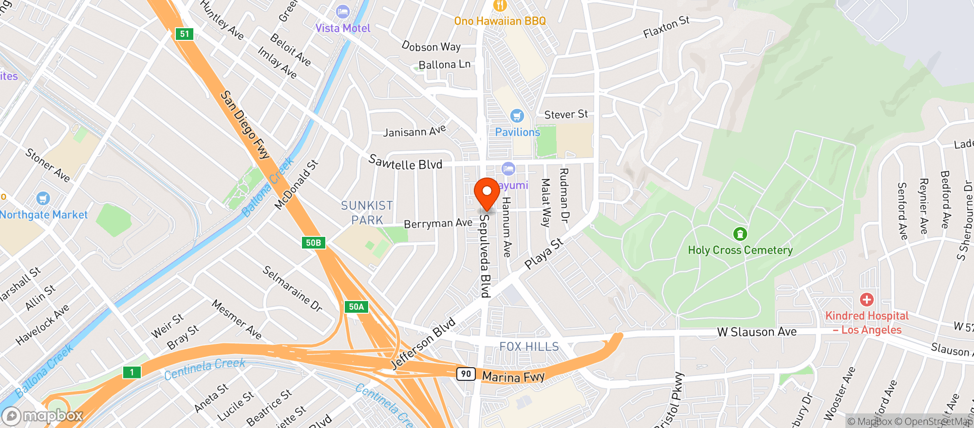 Map showing 7 Eleven #33168