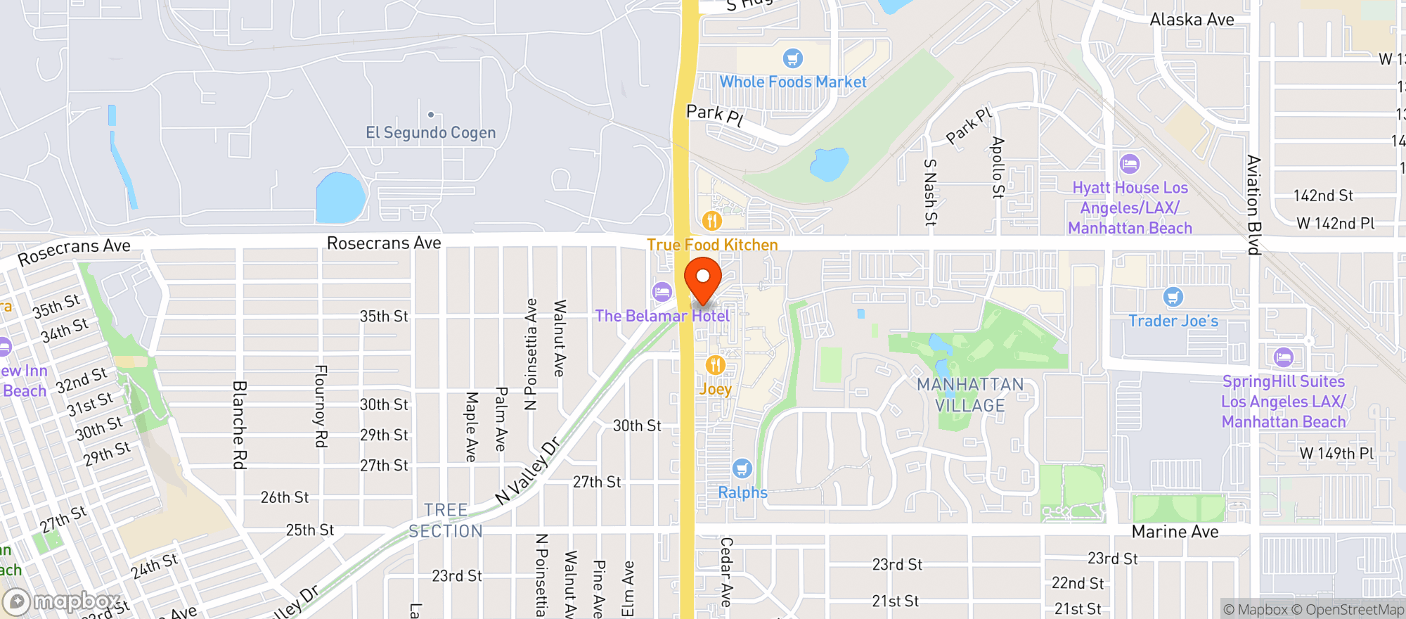 Map showing Tin Roof Bistro
