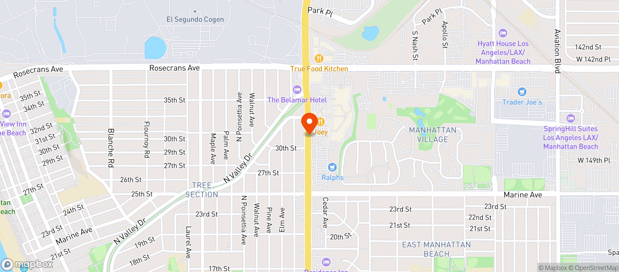 Map showing Boa Steakhouse