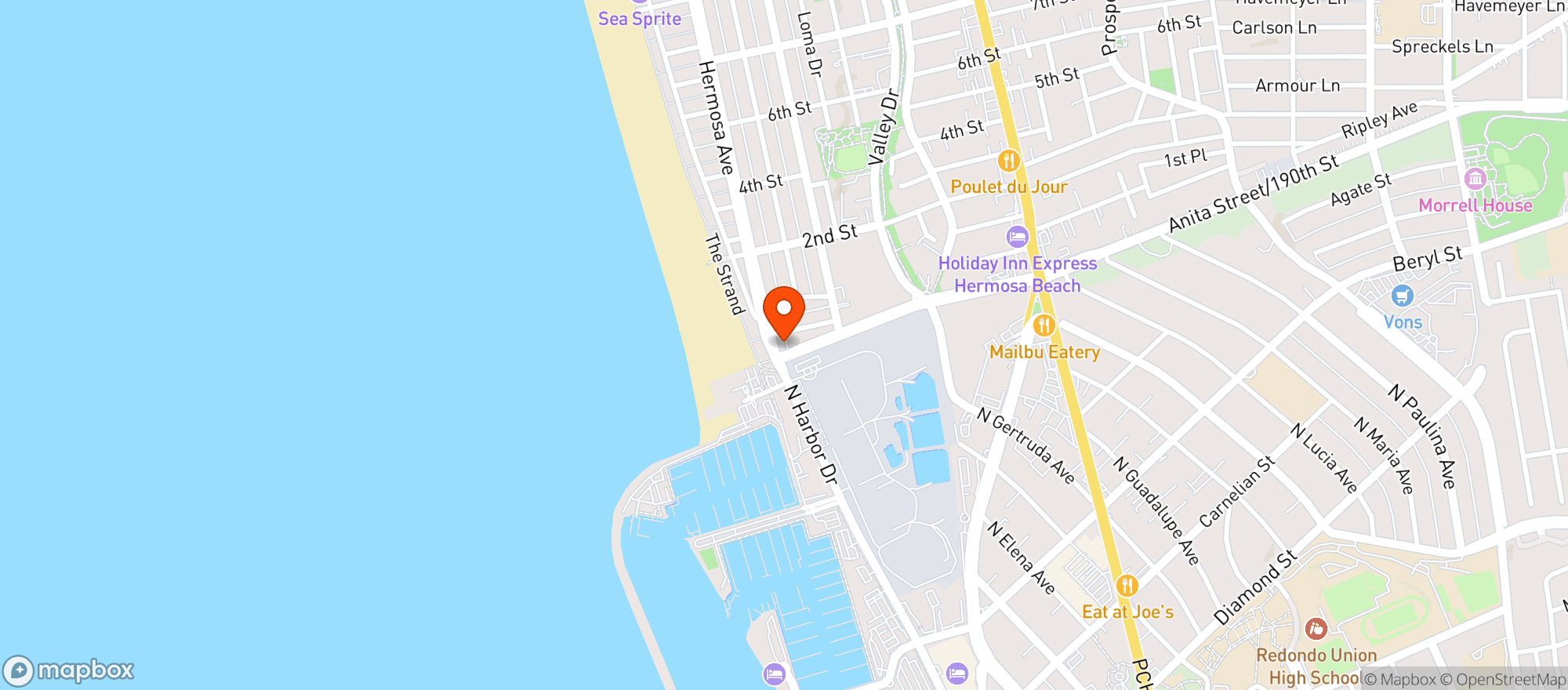 Map showing DAWN TO DUSK LIQUOR