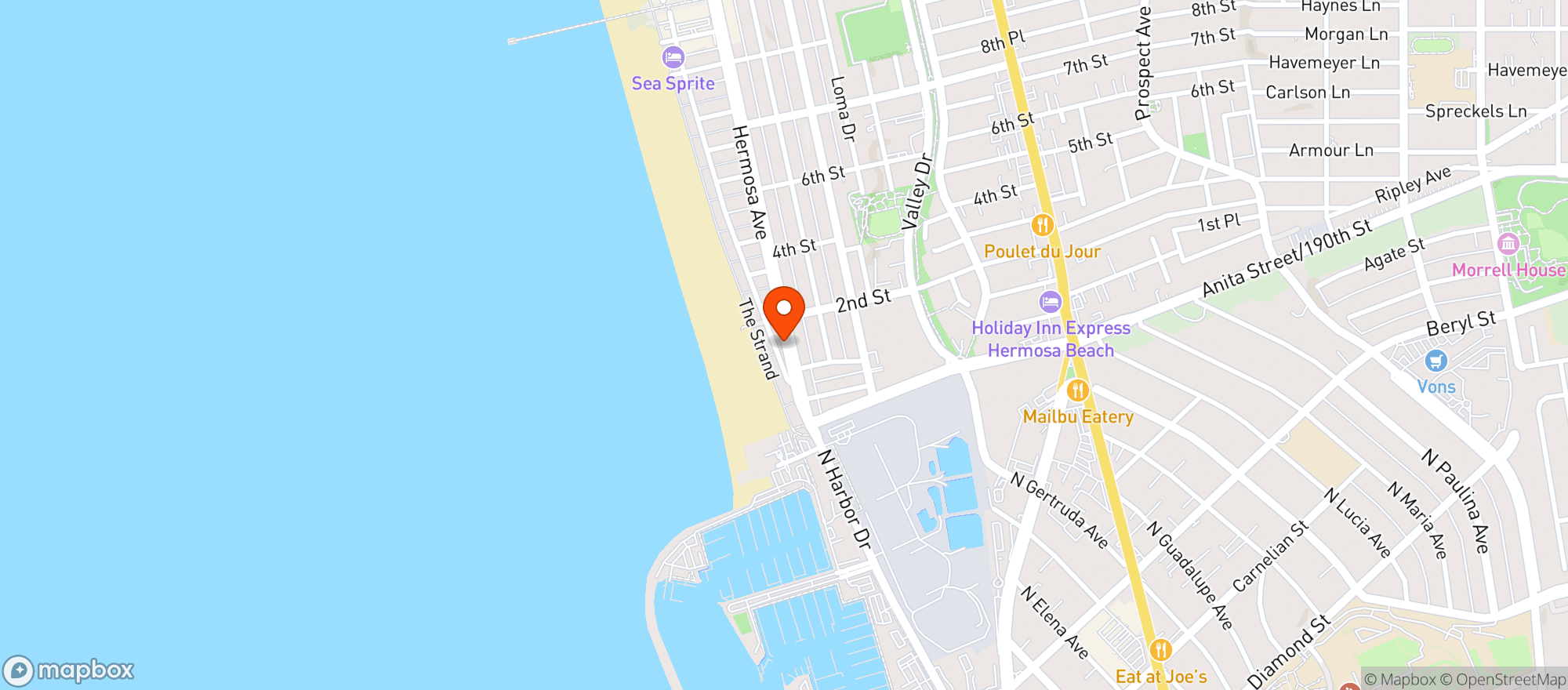 Map showing Mickeys Italian Deli & Liquor