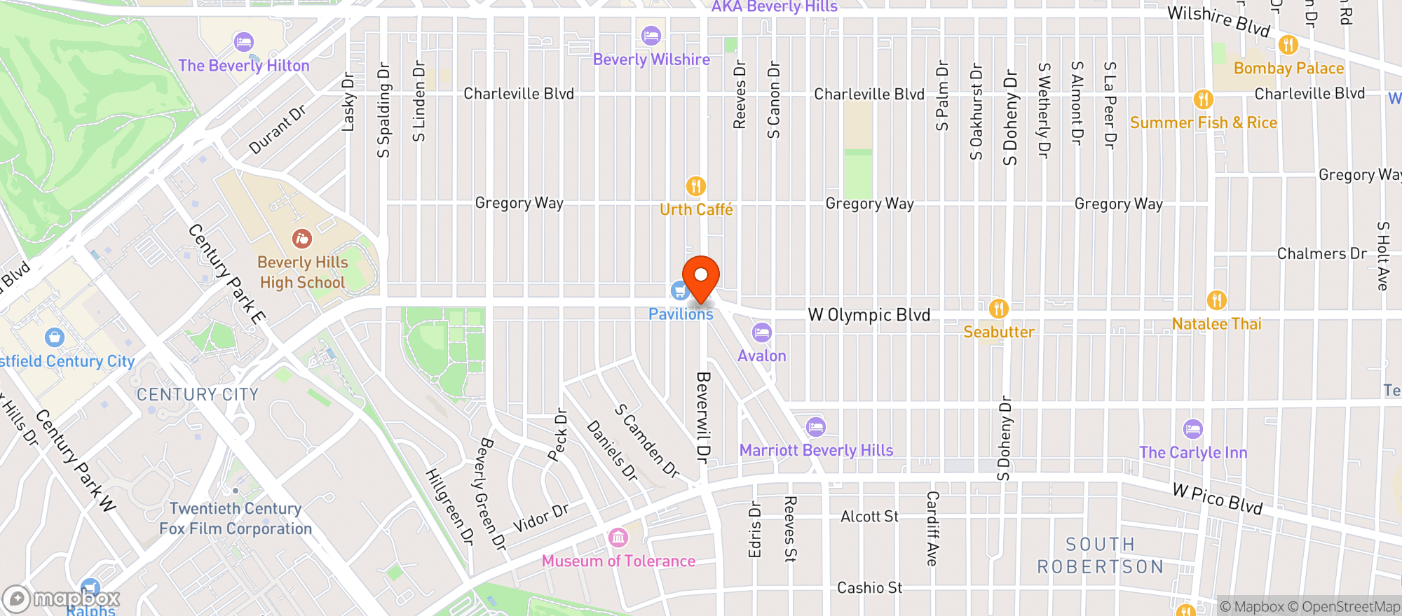 Map showing 76 - Beverly Hills