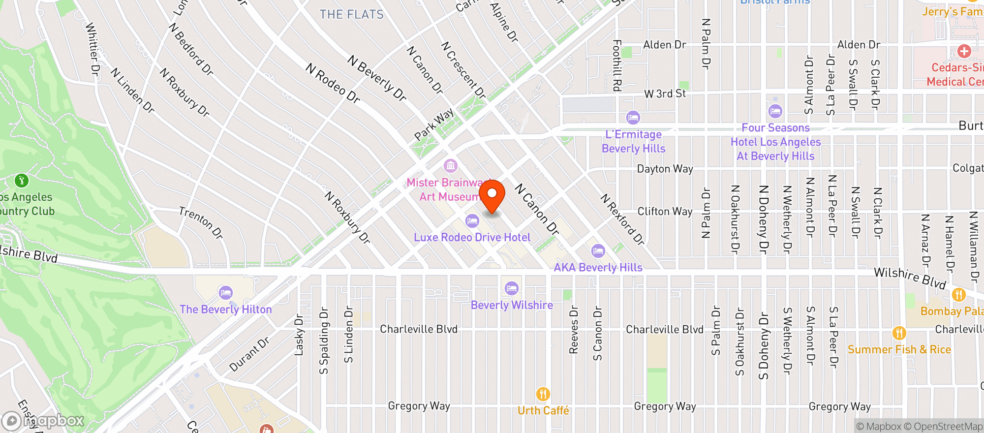 Map showing Erewhon - Beverly Hills
