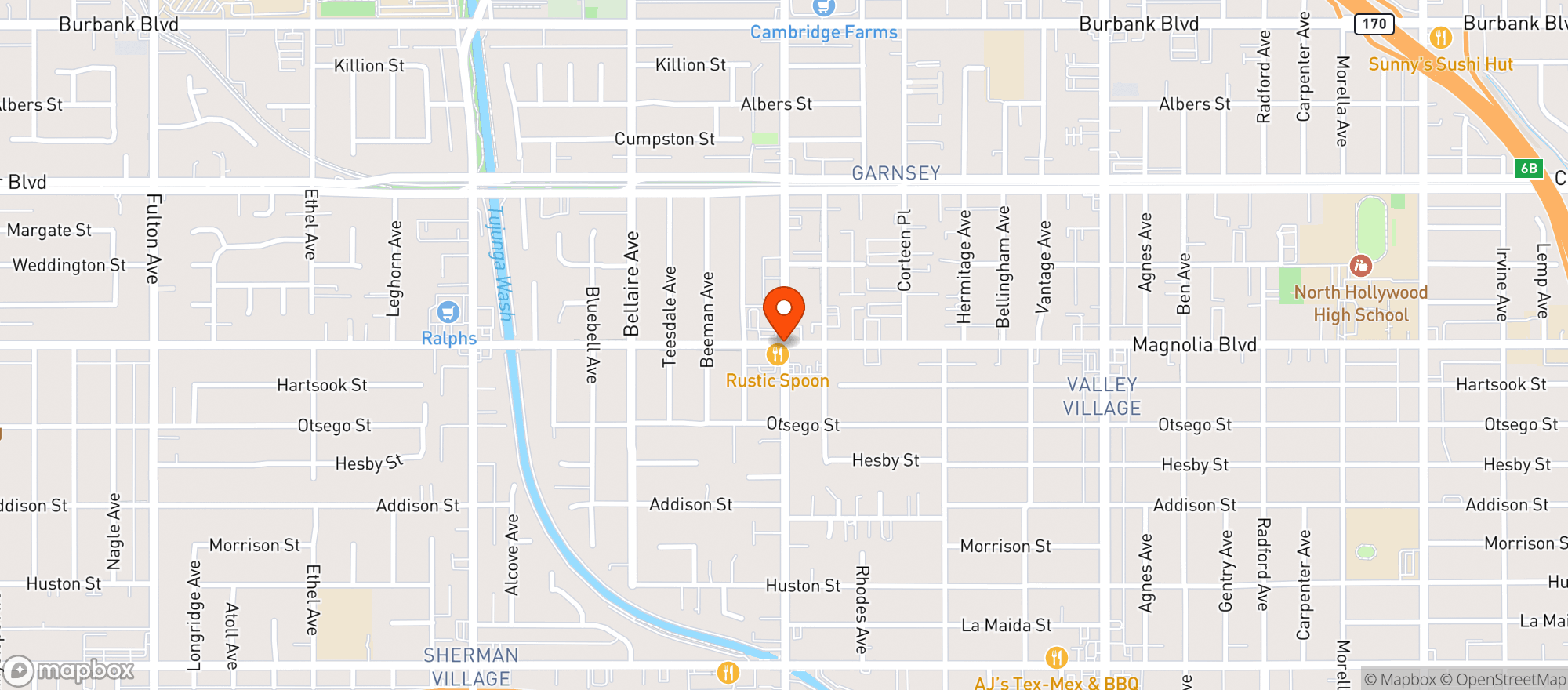 Map showing Atrium Valley Village