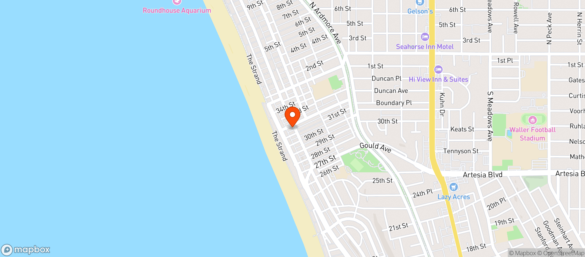 Map showing Boccato's Groceries