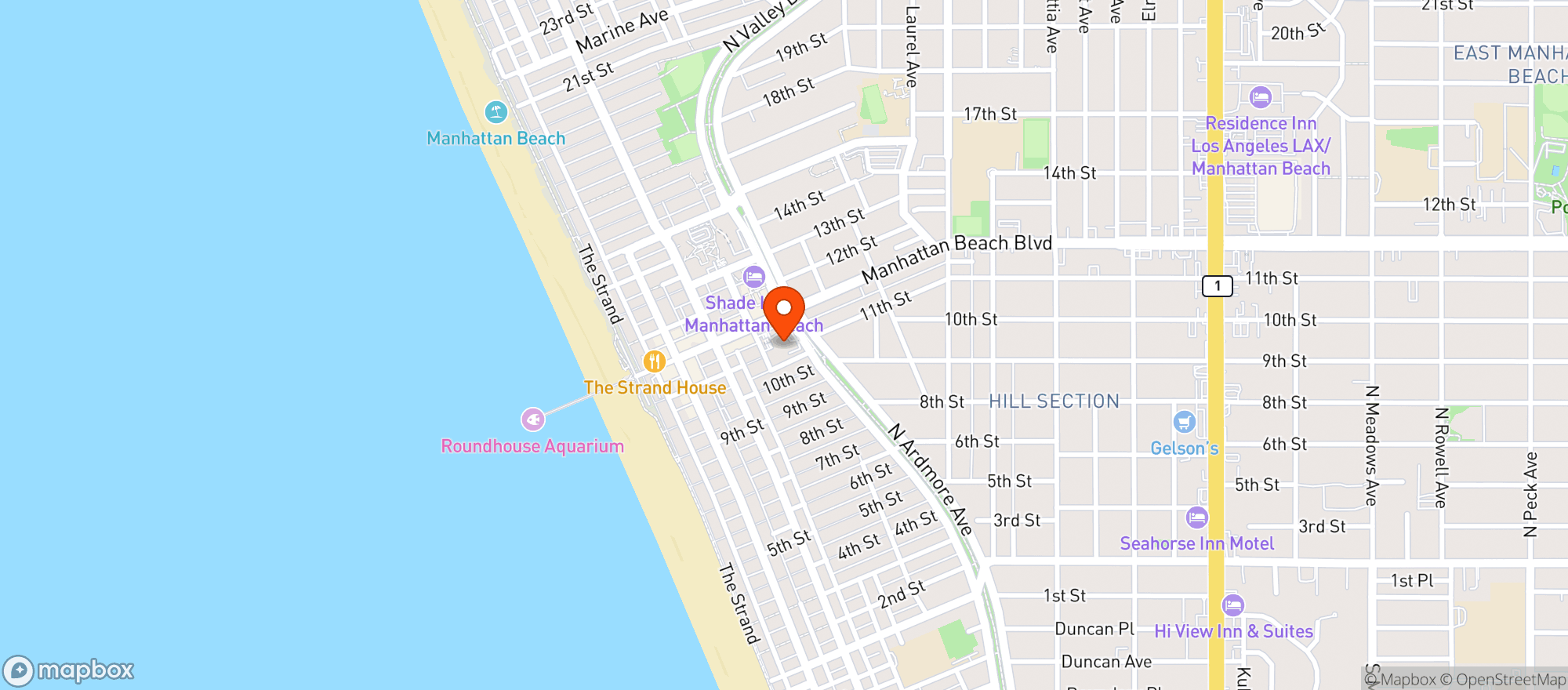 Map showing Vons