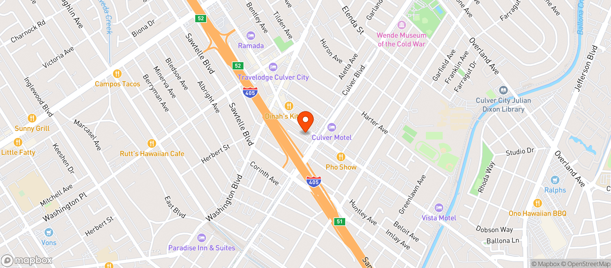 Map showing K&L Wine Merchants - Culver City