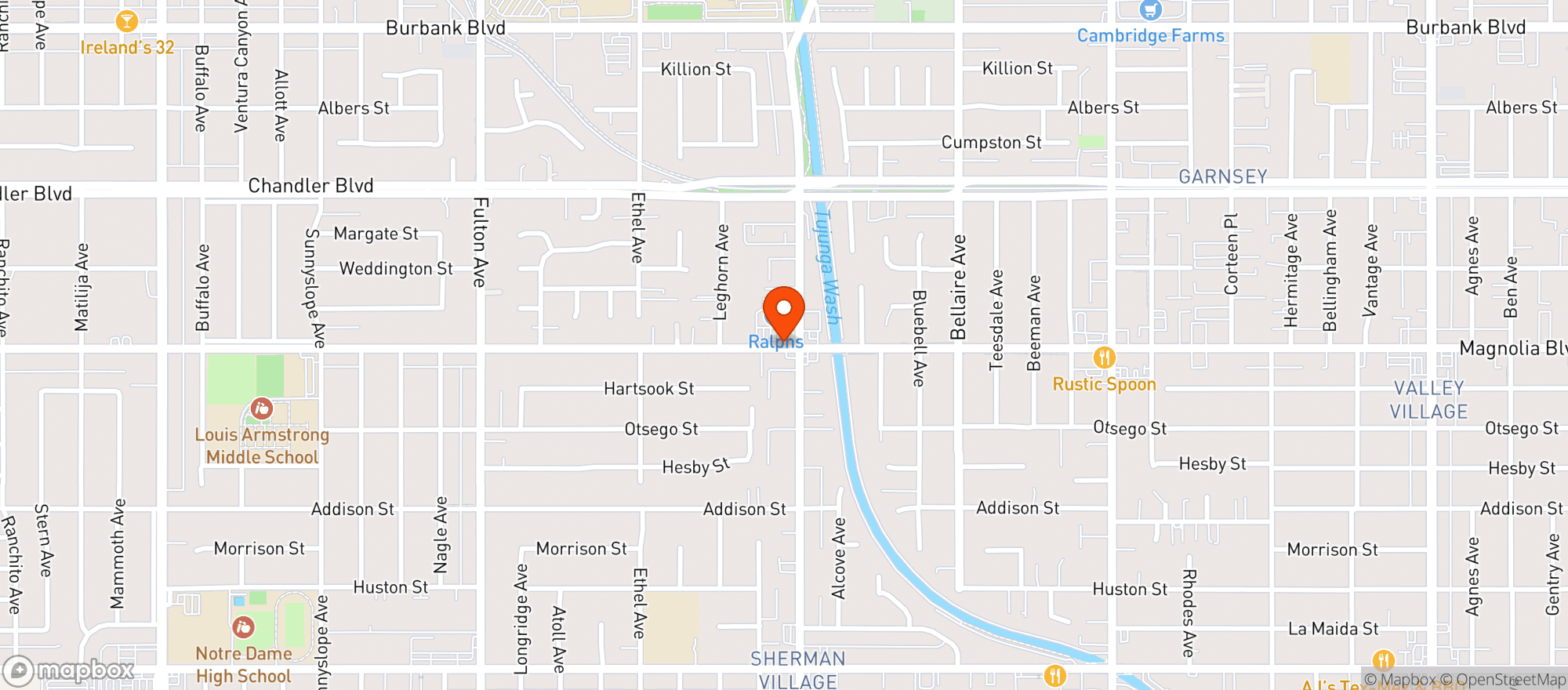 Map showing Ralphs