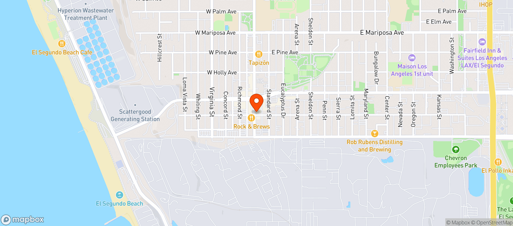 Map showing Brewport Tap House