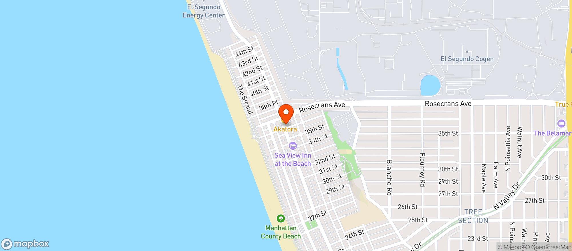 Map showing Baja Sharkeez