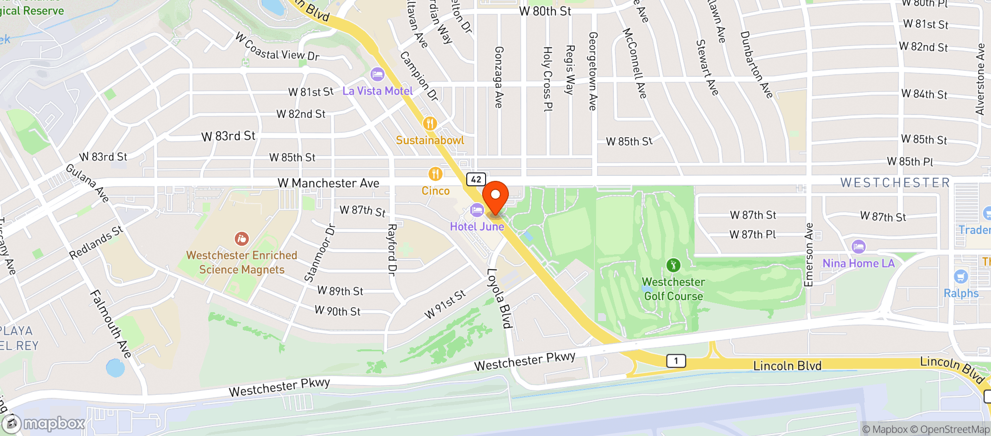 Map showing Ralphs