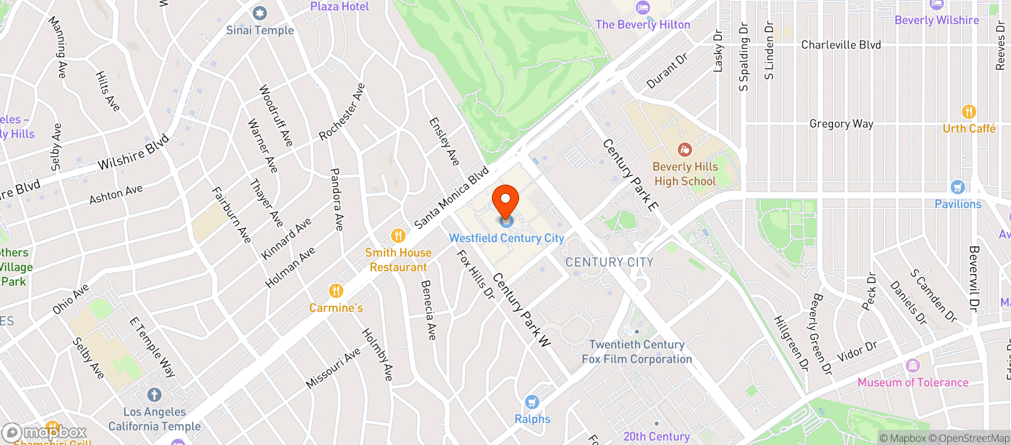 Map showing Eataly