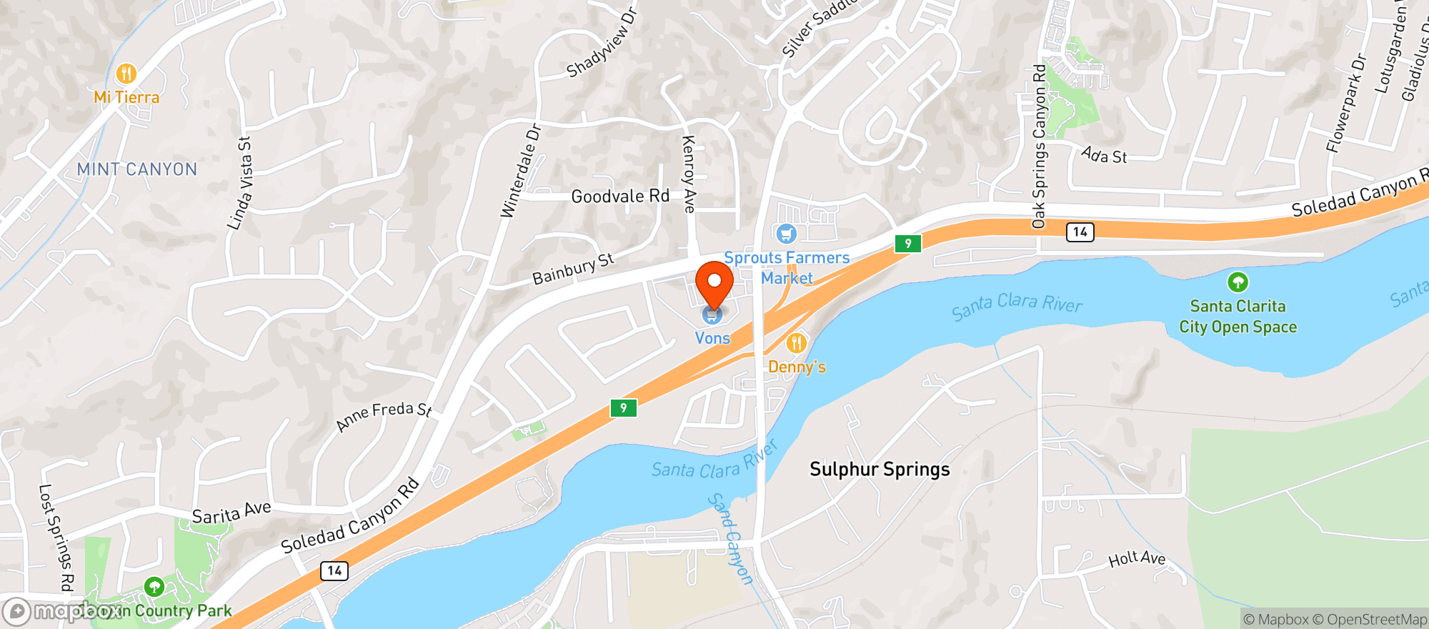 Map showing Vons #3138