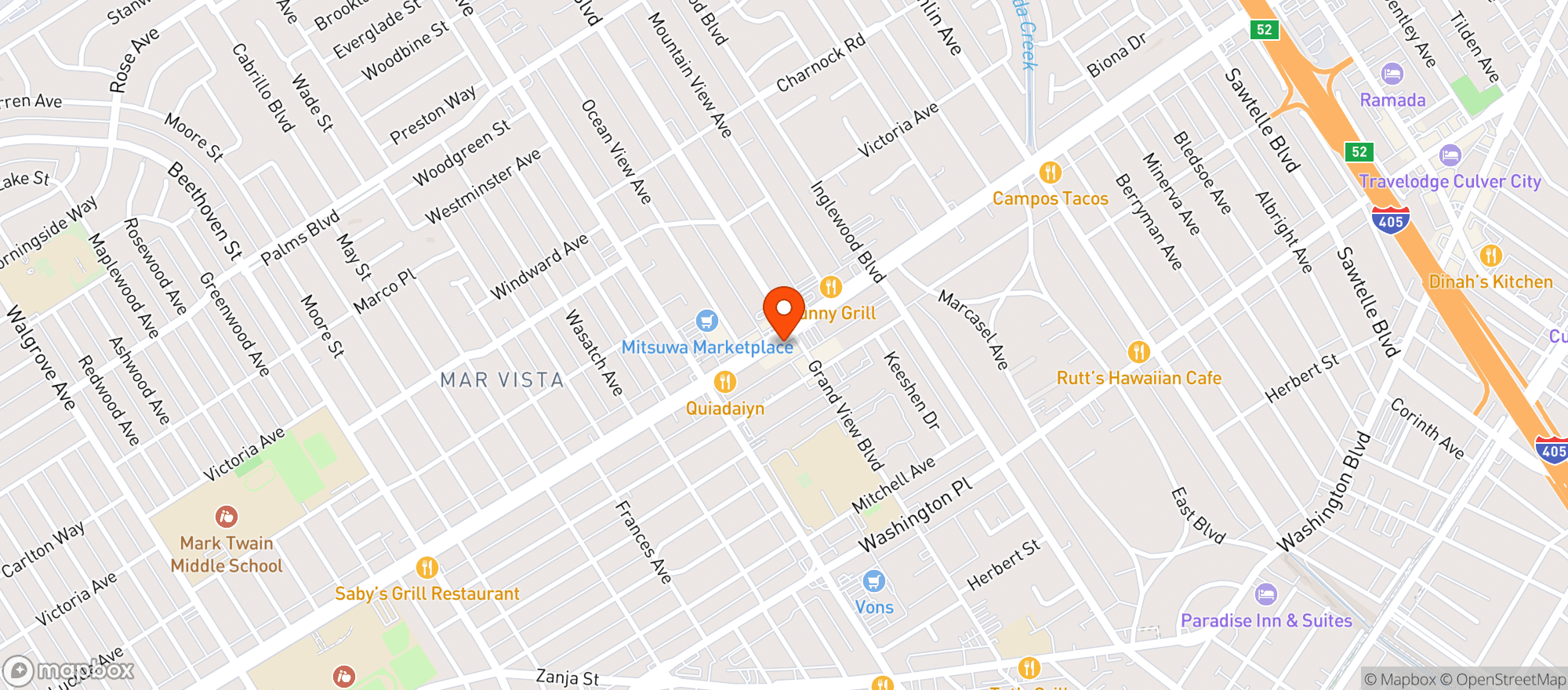 Map showing Fatty Mart