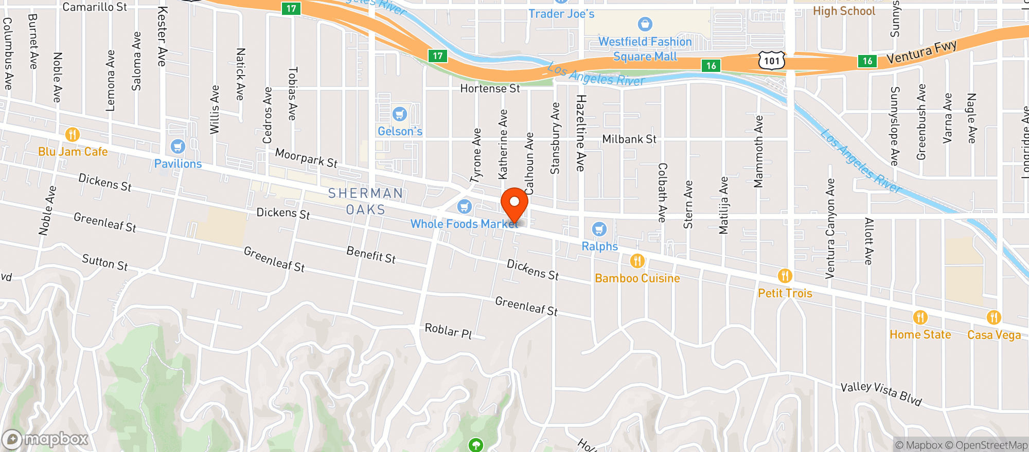 Map showing Osteria La Buca