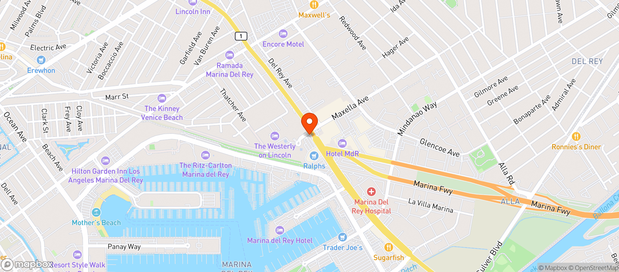 Map showing Ralphs